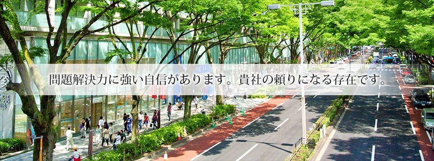 slider-03 問題解決力に強い自信があります。貴社の頼りになる存在です。